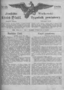 Fraust&auml;dter Kreisblatt. 1869.06.04 Nr23
