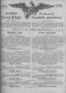 Fraust&auml;dter Kreisblatt. 1869.07.09 Nr28