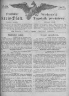 Fraust&auml;dter Kreisblatt. 1869.10.01 Nr40