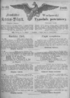 Fraust&auml;dter Kreisblatt. 1869.10.15 Nr42
