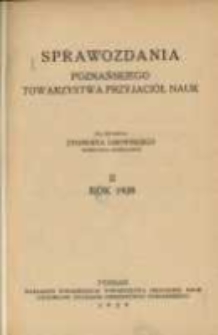 Sprawozdania Poznańskiego Towarzystwa Przyjaciół Nauk. 1928 R.2