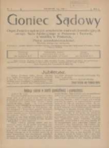 Goniec Sądowy: organ Związku Sądowych Urzędnik&oacute;w Średnich i Kancelaryjnych Okręgu Sądu Apelacyjnego w Poznaniu i Toruniu z siedzibą w Poznaniu 1926.02 R.6 Nr2