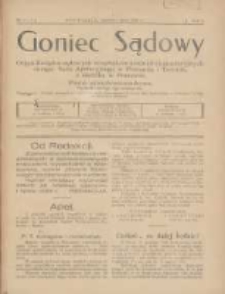 Goniec Sądowy: organ Związku Sądowych Urzędnik&oacute;w Średnich i Kancelaryjnych Okręgu Sądu Apelacyjnego w Poznaniu i Toruniu z siedzibą w Poznaniu 1926.06/07 R.6 Nr6/7