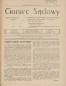 Goniec Sądowy: organ Związku Sądowych Urzędnik&oacute;w Średnich i Kancelaryjnych Okręgu Sądu Apelacyjnego w Poznaniu i Toruniu z siedzibą w Poznaniu 1926.08 R.6 Nr8