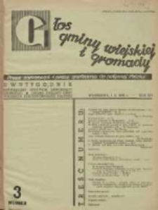 Głos Gminy Wiejskiej: dwutygodnik poświęcony sprawom samorządu gminnego: organ Związku Gmin Wiejskich Rzeczypospolitej Polskiej 1938.02.01 R.14 Nr3