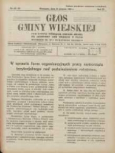Głos Gminy Wiejskiej: czasopismo poświęcone sprawom Zrzeszenia Samopomocy Gmin Wiejskich w Polsce 1928.08.20 R.4 Nr22/23