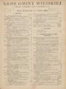 Głos Gminy Wiejskiej: czasopismo poświęcone sprawom samorządu gminnego: organ Związku Gmin Wiejskich Rzeczypospolitej Polskiej 1932.01.15 R.8 Nr1