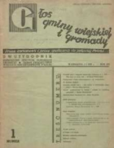 Głos Gminy Wiejskiej: dwutygodnik poświęcony sprawom samorządu gminnego: organ Związku Gmin Wiejskich Rzeczypospolitej Polskiej 1939.01.01 R.15 Nr1