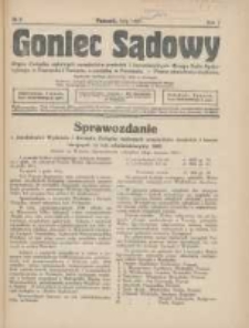 Goniec Sądowy: organ Związku Sądowych Urzędnik&oacute;w Średnich i Kancelaryjnych Okręgu Sądu Apelacyjnego w Poznaniu i Toruniu z siedzibą w Poznaniu 1927.02 R.7 Nr2