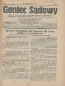 Goniec Sądowy: organ Związku Sądowych Urzędnik&oacute;w Średnich i Kancelaryjnych Okręgu Sądu Apelacyjnego w Poznaniu 1927.07 R.7 Nr7