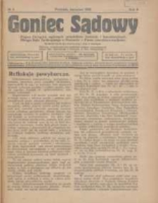 Goniec Sądowy: organ Związku Sądowych Urzędnik&oacute;w Średnich i Kancelaryjnych Okręgu Sądu Apelacyjnego w Poznaniu 1928.04 R.8 Nr4