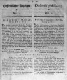 Oeffentlicher Anzeiger zu No.1 1821