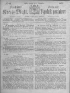Fraust&auml;dter Kreisblatt. 1871.11.03 Nr44