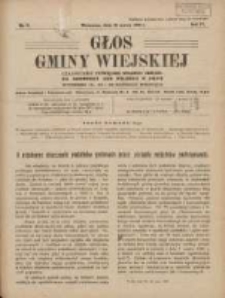 Głos Gminy Wiejskiej: czasopismo poświęcone sprawom Zrzeszenia Samopomocy Gmin Wiejskich w Polsce 1928.03.20 R.4 Nr8