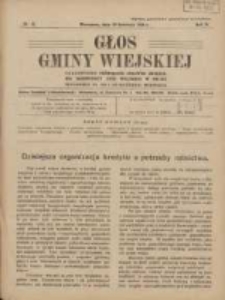 Głos Gminy Wiejskiej: czasopismo poświęcone sprawom Zrzeszenia Samopomocy Gmin Wiejskich w Polsce 1928.04.30 R.4 Nr12