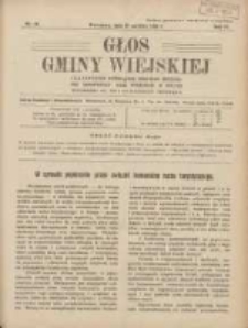 Głos Gminy Wiejskiej: czasopismo poświęcone sprawom Zrzeszenia Samopomocy Gmin Wiejskich w Polsce 1928.06.30 R.4 Nr18