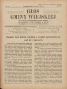 Głos Gminy Wiejskiej: czasopismo poświęcone sprawom Zrzeszenia Samopomocy Gmin Wiejskich w Polsce 1928.08.30 R.4 Nr24