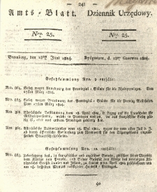 Amtsblatt der Königlichen Preussischen Regierung zu Bromberg. 1824.06.18 No.25