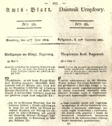 Amtsblatt der Königlichen Preussischen Regierung zu Bromberg. 1824.06.25 No.26