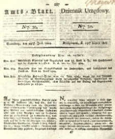 Amtsblatt der K&ouml;niglichen Preussischen Regierung zu Bromberg. 1824.07.23 No.30
