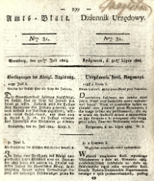Amtsblatt der Königlichen Preussischen Regierung zu Bromberg. 1824.07.30 No.31