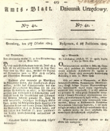 Amtsblatt der Königlichen Preussischen Regierung zu Bromberg. 1824.10.08 No.41