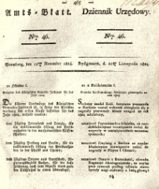 Amtsblatt der K&ouml;niglichen Preussischen Regierung zu Bromberg. 1824.11.12 No.46