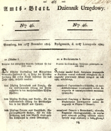 Amtsblatt der Königlichen Preussischen Regierung zu Bromberg. 1824.11.12 No.46