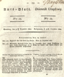 Amtsblatt der K&ouml;niglichen Preussischen Regierung zu Bromberg. 1824.12.31 No.53