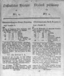 Oeffentlicher Anzeiger zum Amtsblatt No.1. der K&ouml;nigl. Preuss. Regierung zu Bromberg. 1824