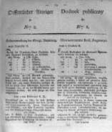Oeffentlicher Anzeiger zum Amtsblatt No.2. der K&ouml;nigl. Preuss. Regierung zu Bromberg. 1824