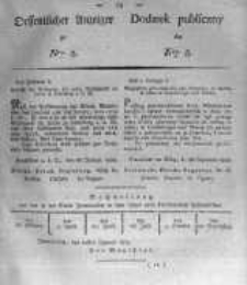 Oeffentlicher Anzeiger zum Amtsblatt No.8. der K&ouml;nigl. Preuss. Regierung zu Bromberg. 1824