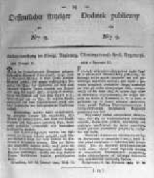 Oeffentlicher Anzeiger zum Amtsblatt No.9. der K&ouml;nigl. Preuss. Regierung zu Bromberg. 1824
