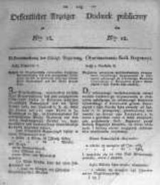 Oeffentlicher Anzeiger zum Amtsblatt No.12. der K&ouml;nigl. Preuss. Regierung zu Bromberg. 1824
