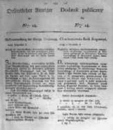 Oeffentlicher Anzeiger zum Amtsblatt No.14. der K&ouml;nigl. Preuss. Regierung zu Bromberg. 1824