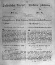Oeffentlicher Anzeiger zum Amtsblatt No.21. der K&ouml;nigl. Preuss. Regierung zu Bromberg. 1824