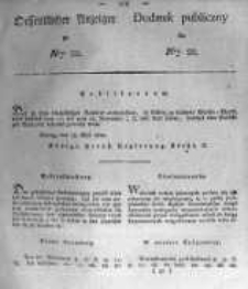 Oeffentlicher Anzeiger zum Amtsblatt No.22. der K&ouml;nigl. Preuss. Regierung zu Bromberg. 1824