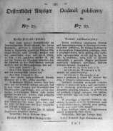 Oeffentlicher Anzeiger zum Amtsblatt No.27. der K&ouml;nigl. Preuss. Regierung zu Bromberg. 1824