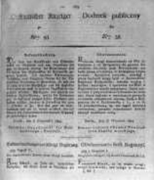 Oeffentlicher Anzeiger zum Amtsblatt No.38. der K&ouml;nigl. Preuss. Regierung zu Bromberg. 1824