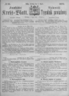 Fraust&auml;dter Kreisblatt. 1872.04.05 Nr14