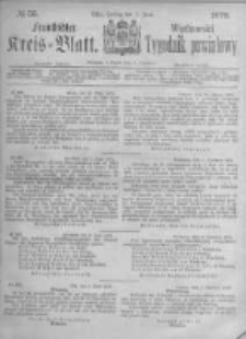 Fraust&auml;dter Kreisblatt. 1872.06.07 Nr23