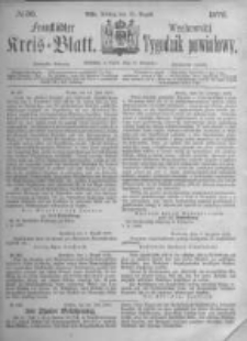 Fraustädter Kreisblatt. 1872.08.16 Nr33