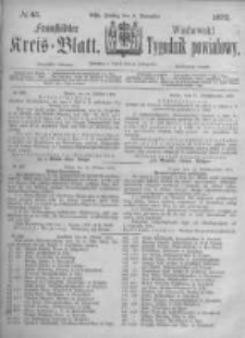 Fraust&auml;dter Kreisblatt. 1872.11.08 Nr45