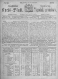 Fraust&auml;dter Kreisblatt. 1872.11.15 Nr46