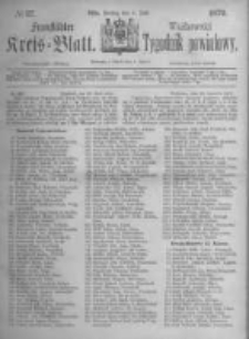Fraust&auml;dter Kreisblatt. 1873.07.07 Nr27