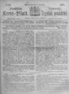 Fraust&auml;dter Kreisblatt. 1873.11.14 Nr46