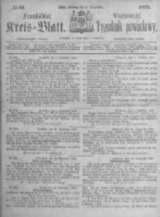 Fraust&auml;dter Kreisblatt. 1873.12.05 Nr49