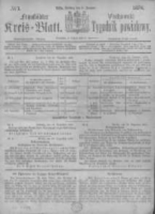 Fraust&auml;dter Kreisblatt. 1874.01.02 Nr1