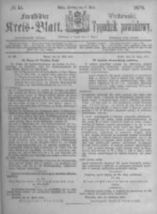 Fraust&auml;dter Kreisblatt. 1874.05.08 Nr19