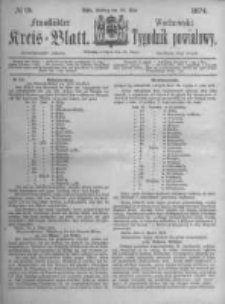 Fraustädter Kreisblatt. 1874.05.22 Nr21